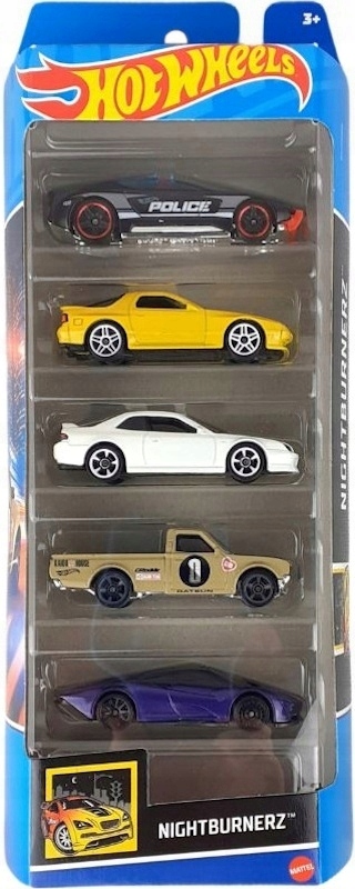 

Hot Wheels zestaw 5 Autek 5-pak Nightburnerz .