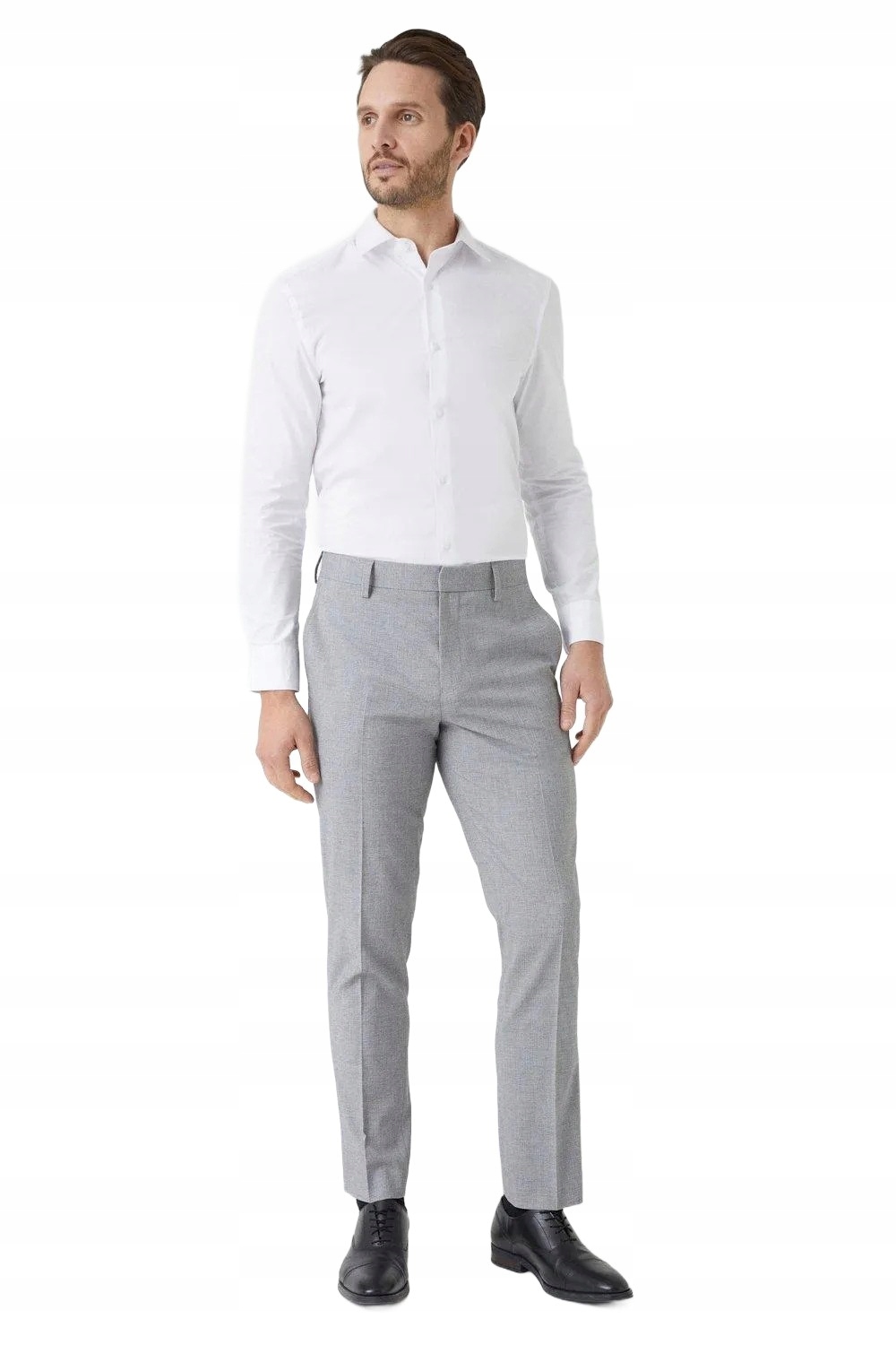 Burton Pánské Elegantní Rovné Kalhoty Šedé Barvy 36 Z3A