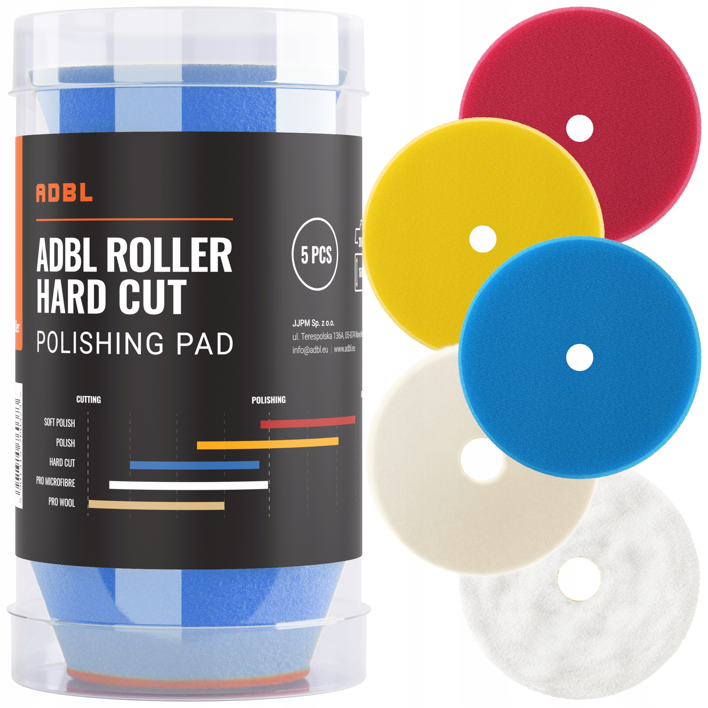 Adbl Roller Pad MIX Da 30mm 5szt. Zestaw Mini Padów Polerskich