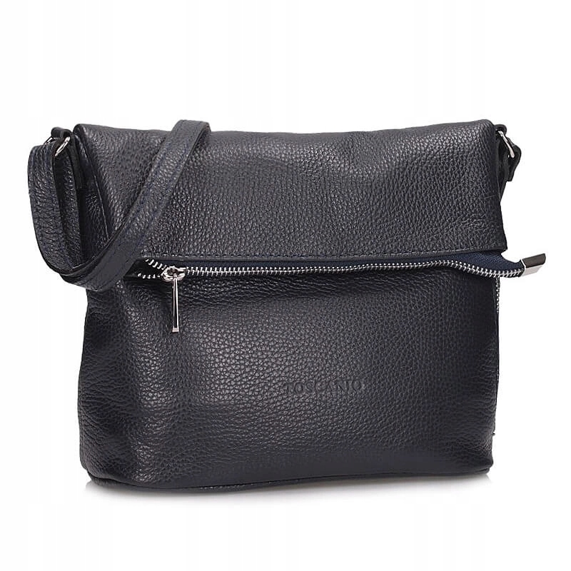 Italská kožená Kabelka Přes Rameno Kabelka přes rameno Toscanio G95 Námořnická Modrá D26