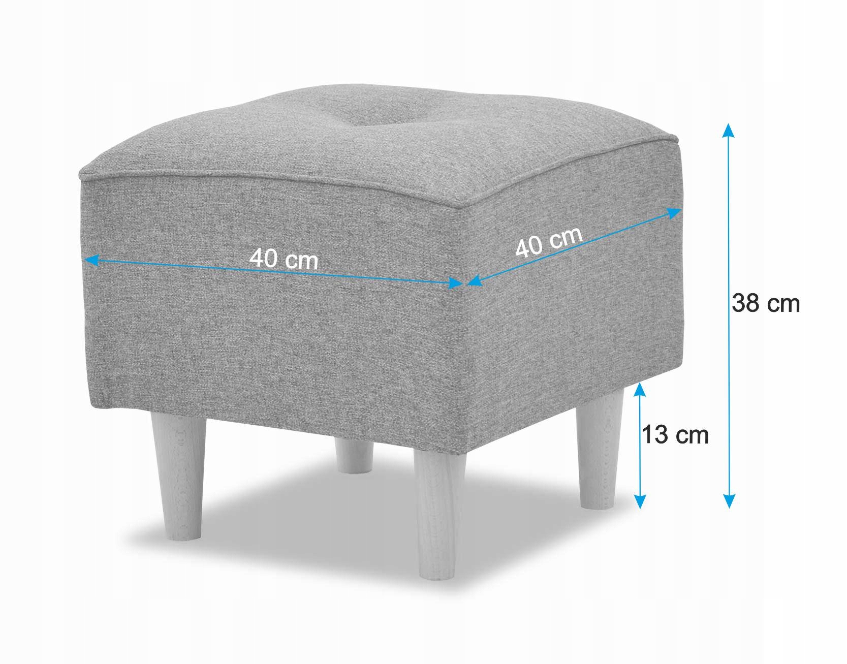ZESTAW WYPOCZYNKOWY SOFA + 2 FOTELE USZAK+PODNÓŻEK Materiał obicia tkanina