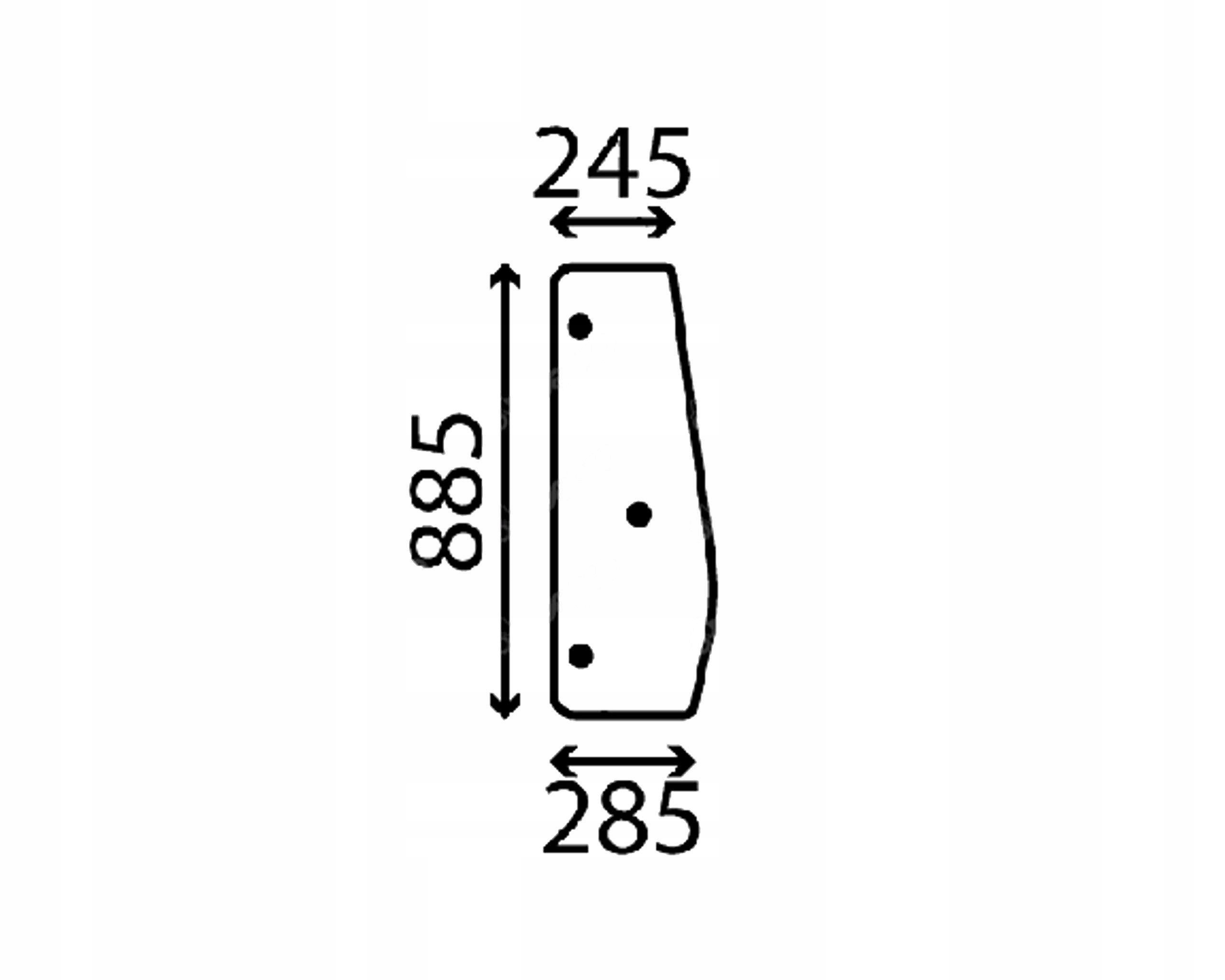 sklo traktor Kubota boční 6C23072213