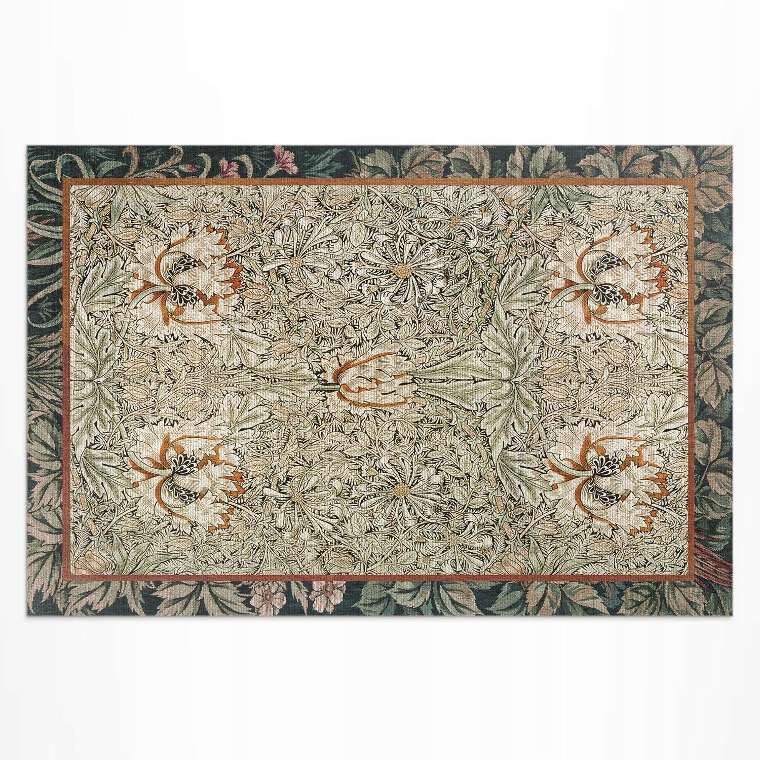 Vinylový koberec Vodotesný voči Uv žiareniu Rozmer: 180 x 120 cm Zimolez William Morris