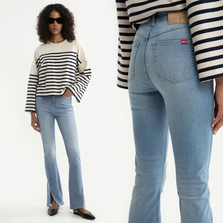 Big Star Dámské Džíny Bootcut S Rozparky Blake 219 W29 L32