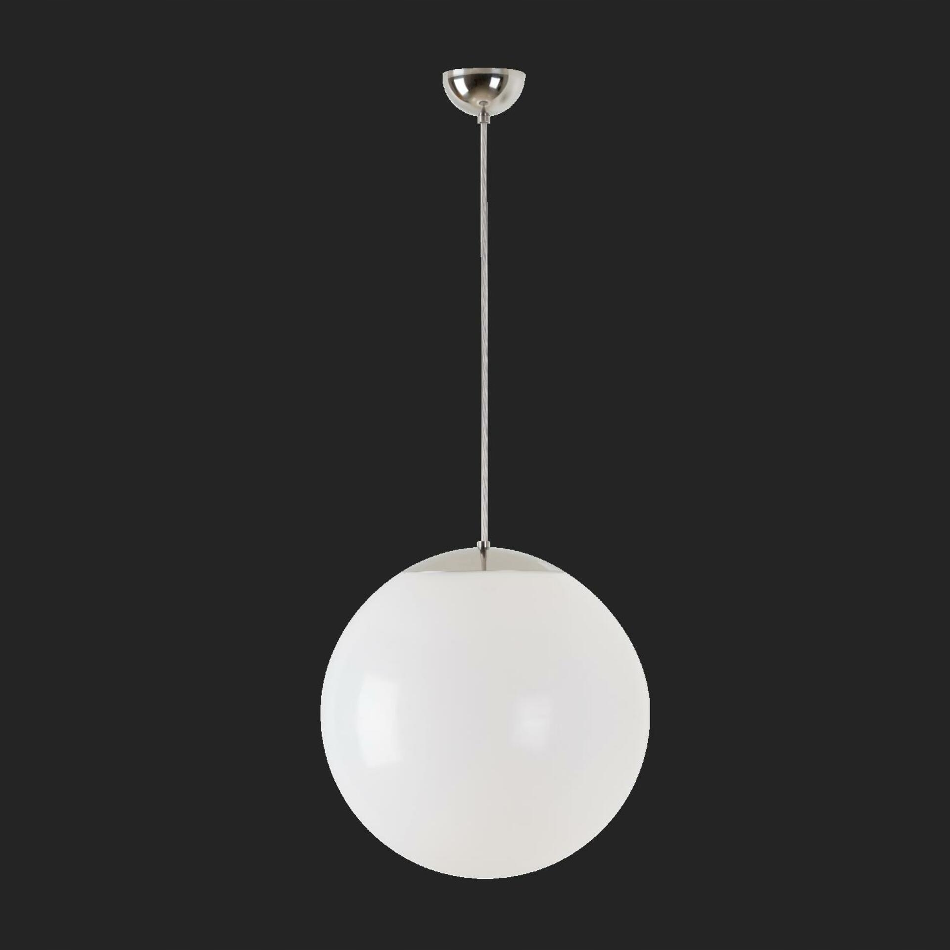 Osmont 64815 Isis S3 Pm závěsné plastové svítidlo nerez leštěná bílá IP40