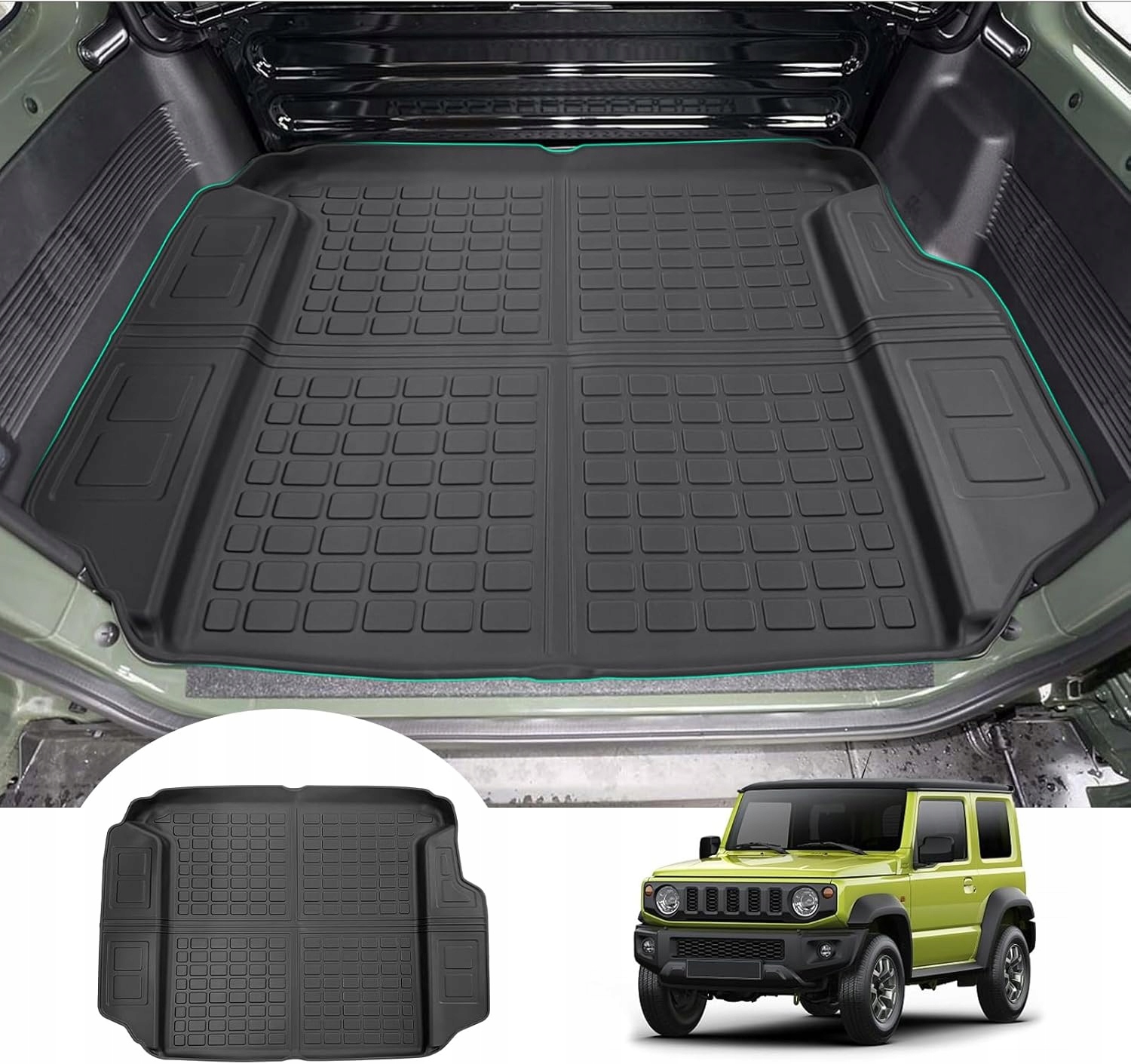 Mata do bagażnika Suzuki Jimny 2021-2025 JB64/JB74, składana, TPE, 3D Producent Inny