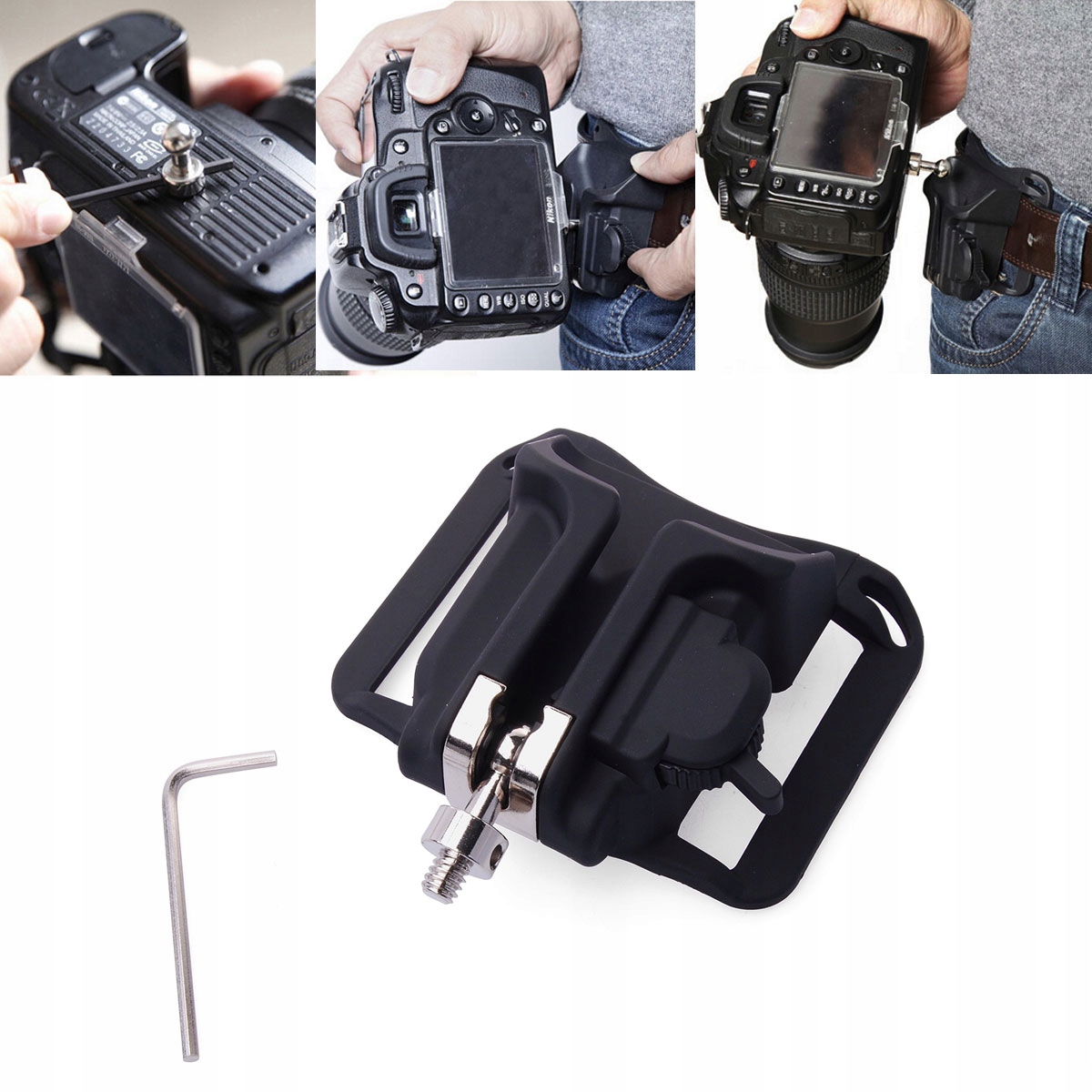 NIKON D500 D600 D610 D700 UCHWYT DO PASKA Materiał dominujący inny