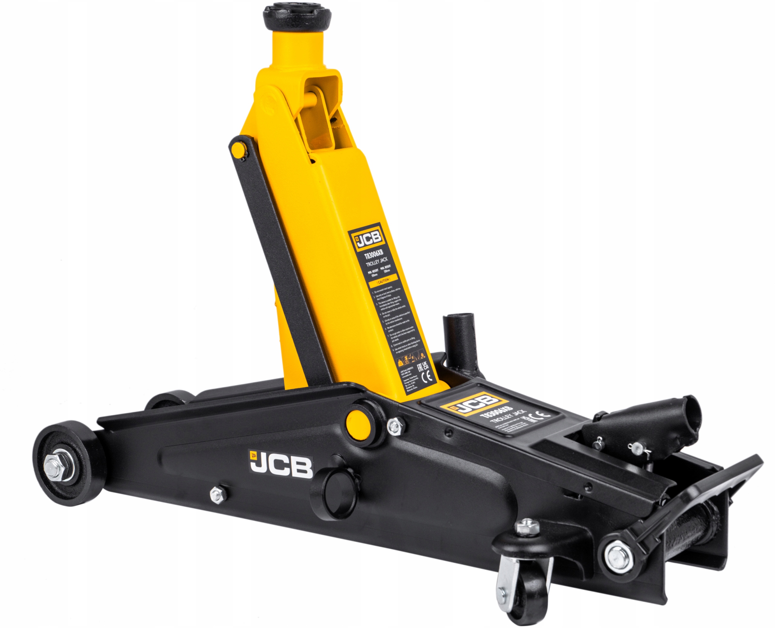 PODNOŚNIK SAMOCHODOWY ŻABA HYDRAULICZNY Z PRZEDŁUŻKĄ LEWAREK JCB 2,5T Maksymalna wysokość podnoszenia 530 mm