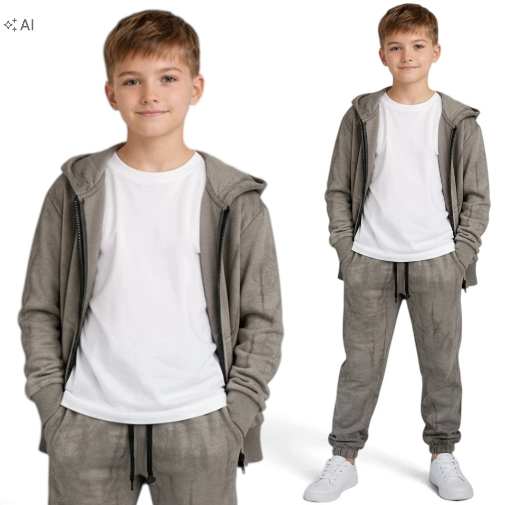 Dres chłopięcy 3-cz Komplet dresowy dla chłopca 140/146
