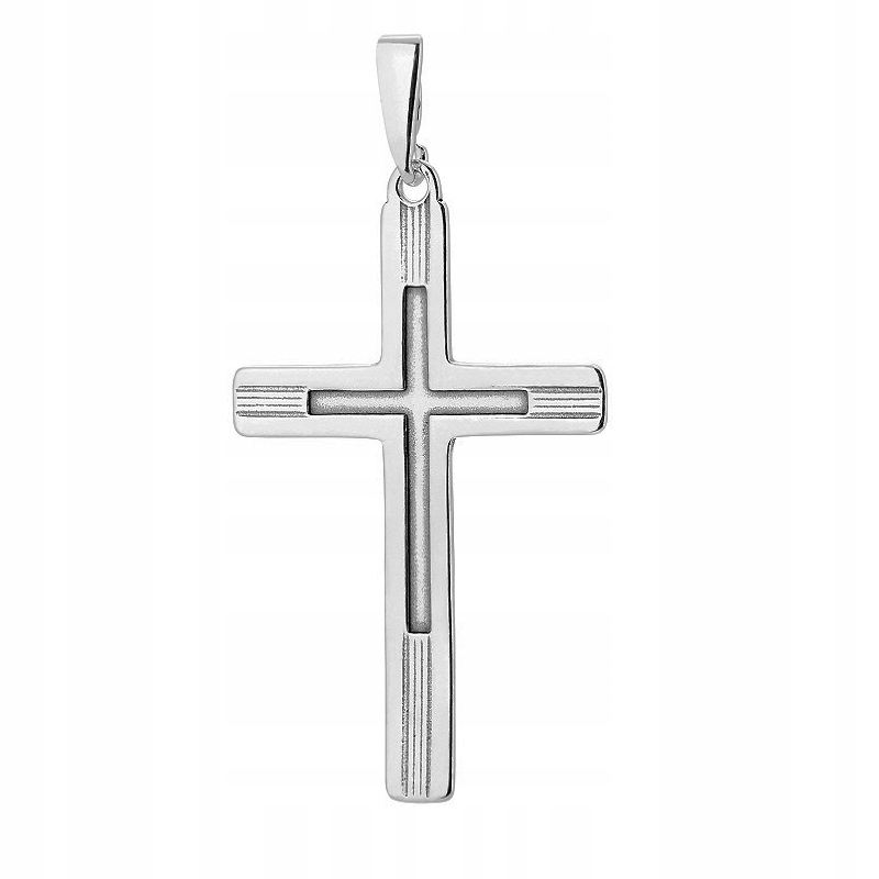 Křížek Kříž stříbrný ryzost 925 Přívěsek bez opasku