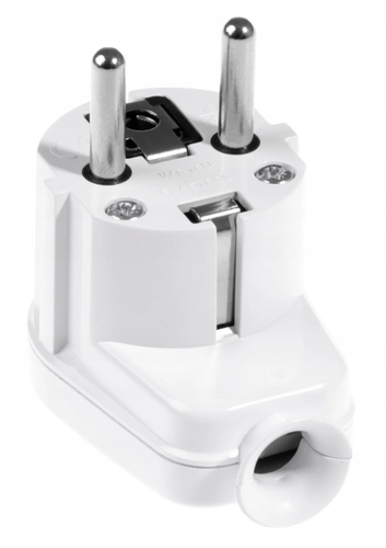 WTYCZKA KĄTOWA Z UZIEMIENIEM 16A 230V WT-16U 03177 Marka Plast-Rol