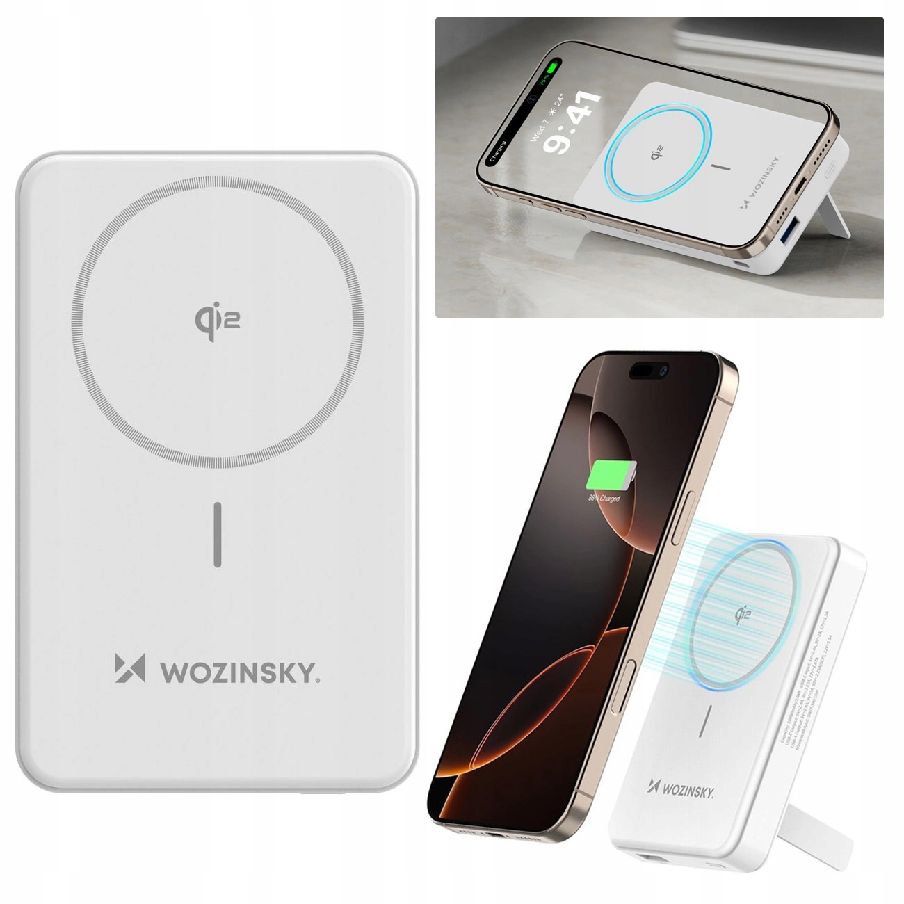 Bezdrátová magnetická powerbanka MagSafe 15W/22,5W 10000mAh pro iPhone 17/Pro/Max