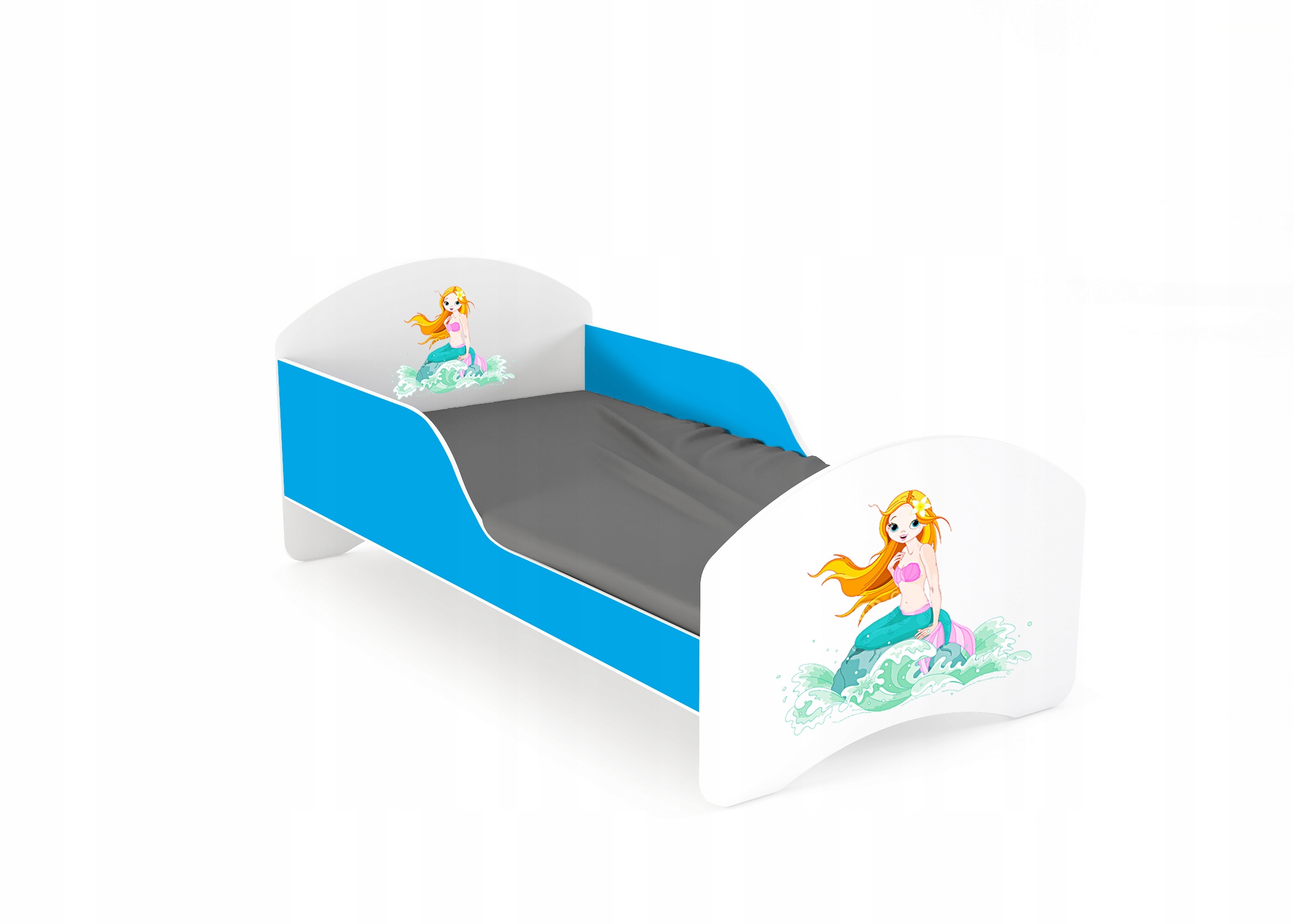 Łóżko dziecięce LEO2 160x70 biało-niebieskie Marka Lendo