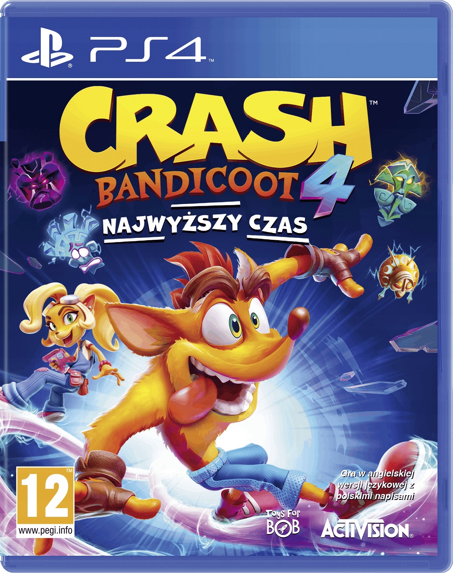 CRASH BANDICOOT 4 NAJWYŻSZY CZAS PL PS4 + GRATIS Rodzaj wydania Podstawa