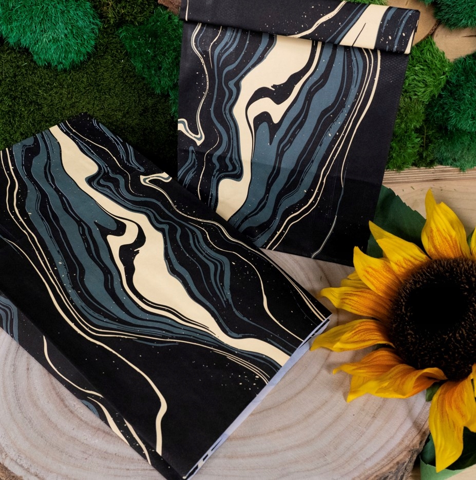 Torby papierowe klockowe MARMUR wzór EKO 10sz Liczba sztuk w ofercie 10 szt.