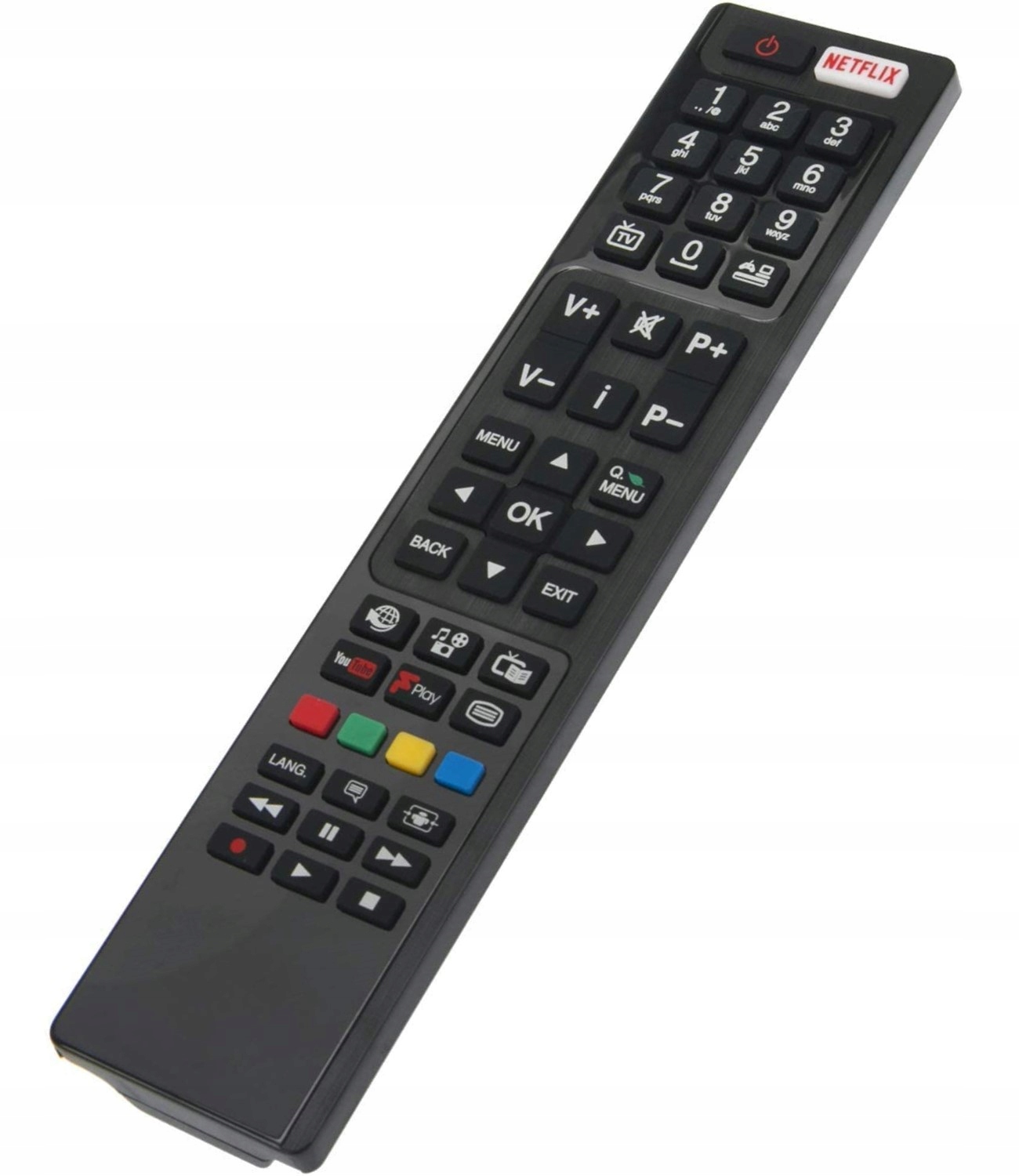 PILOT DO TV HITACHI / BUSH / JVC RC4848F NETFLIX HQ Kod producenta P296