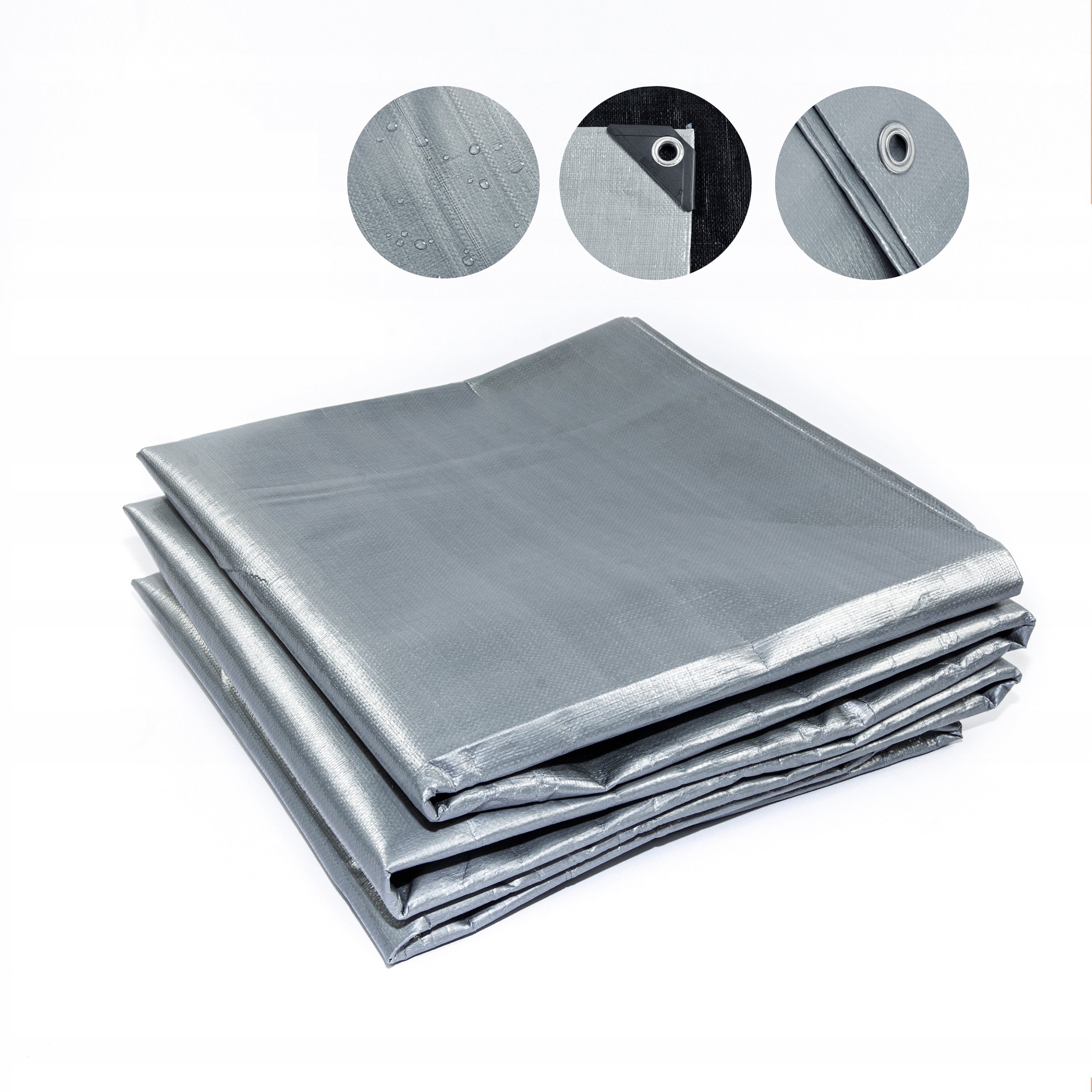 PLANDEKA 4x5M PREMIUM Mega Gruba 260g MROZOODPORNA