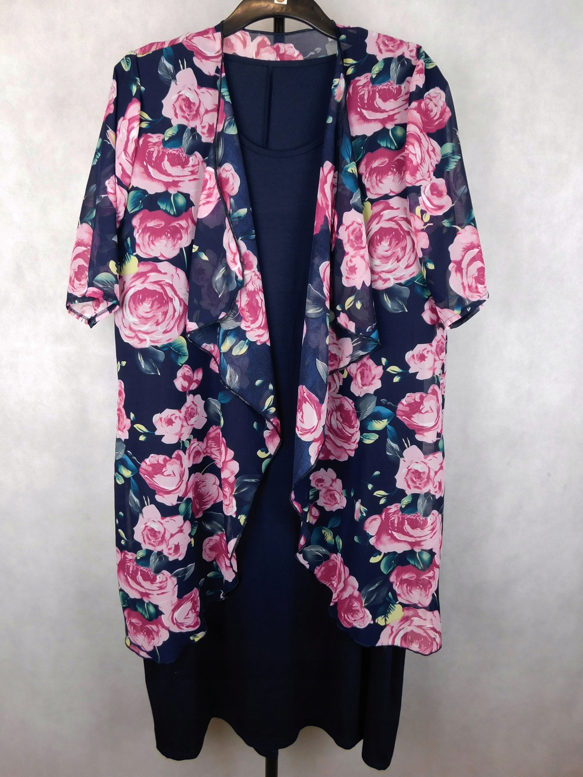 Sukienka elegancka wizytowa z narzutką 2XL - 48/50 Płeć kobieta