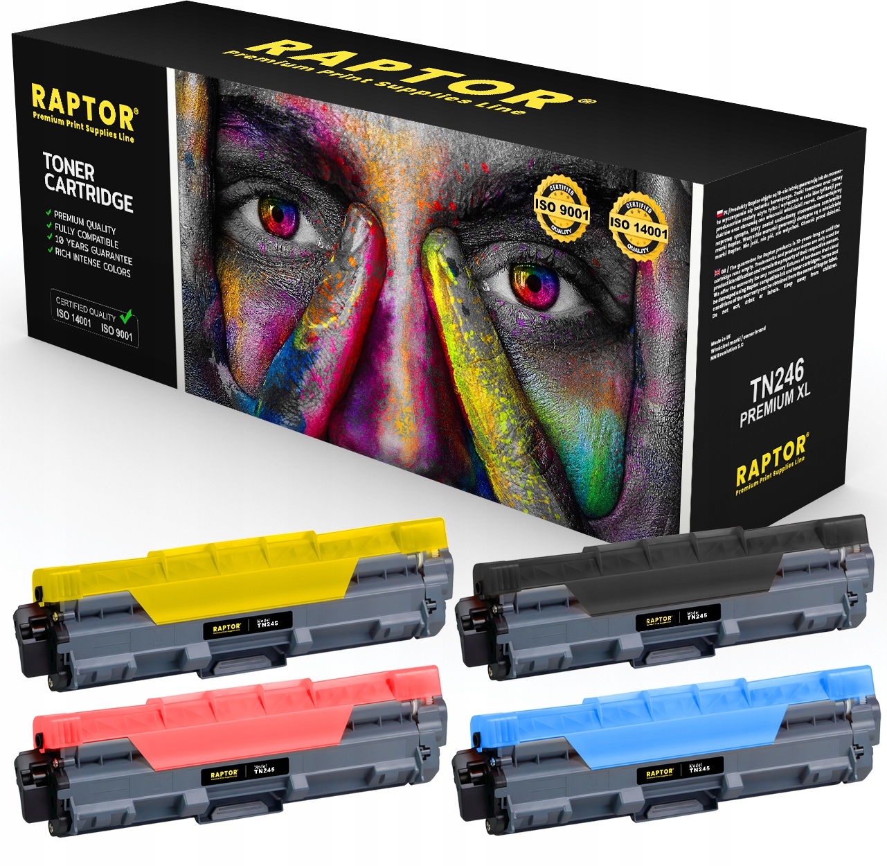 4x Toner Pro Brother TN246 MFC-9332CDW MFC-9342CDW