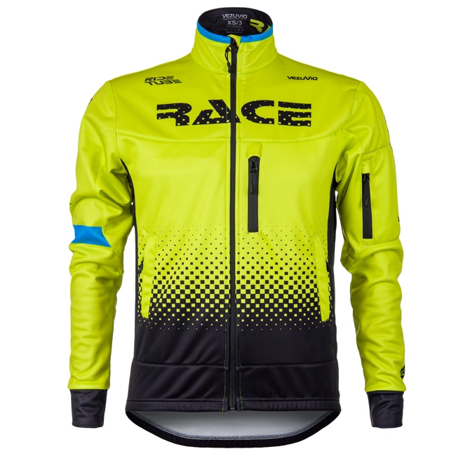 Kurtka rowerowa zimowa Race Fluo rozmiar XL