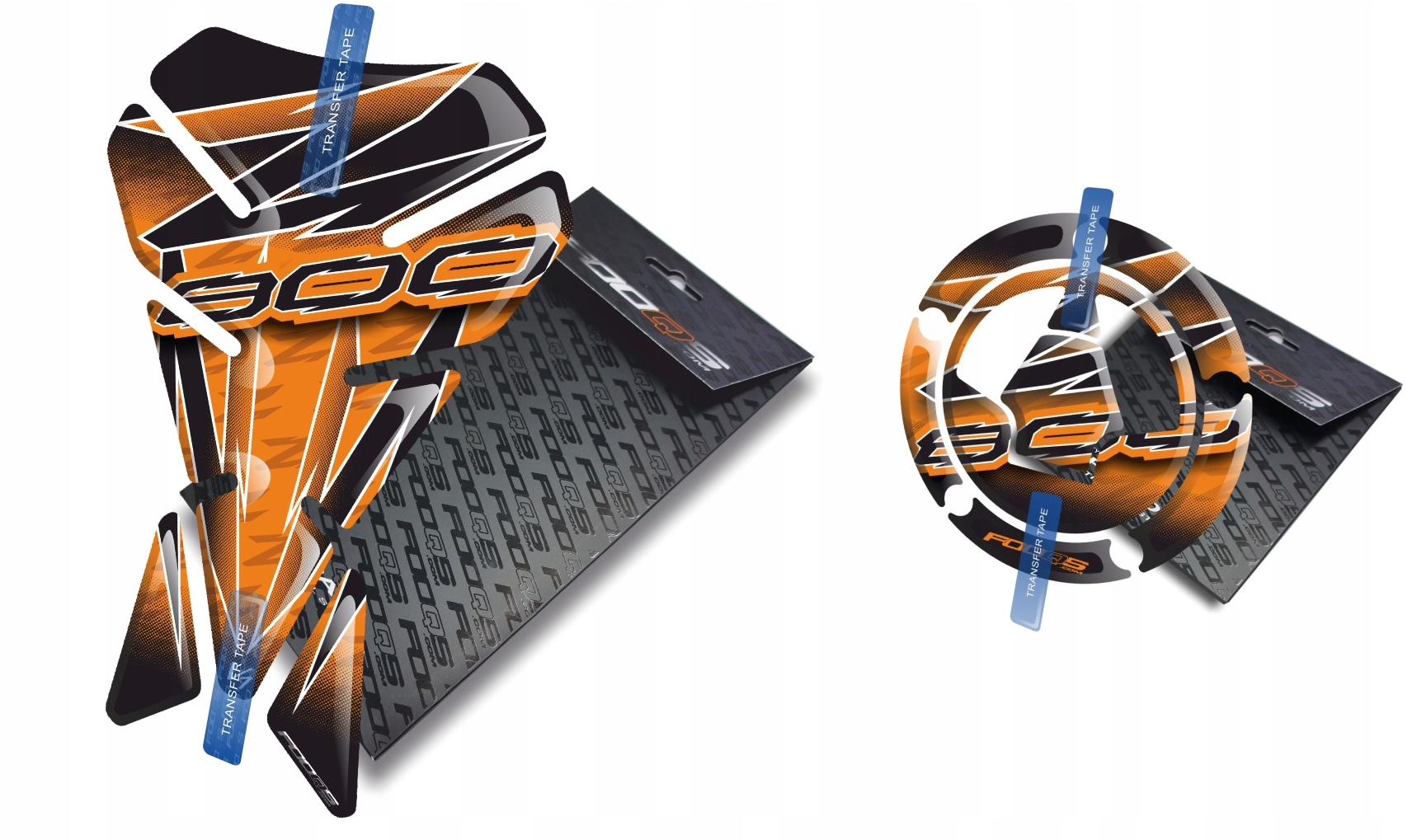 Tank-pad Cap-pad V1 od firmy Fooqs pro Kawasaki Z-800 Oranžový