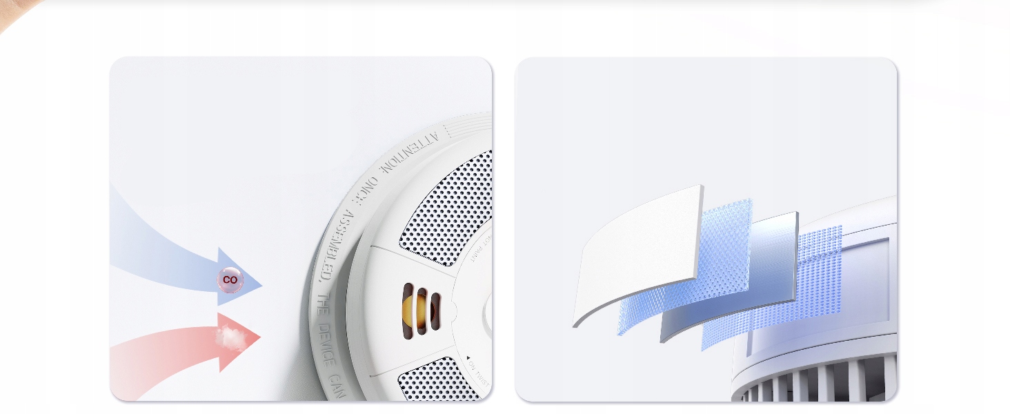 Czujki dymu i tlenku węgla Wi-Fi X-Sense SC07-WX Typ alarmu bezprzewodowy