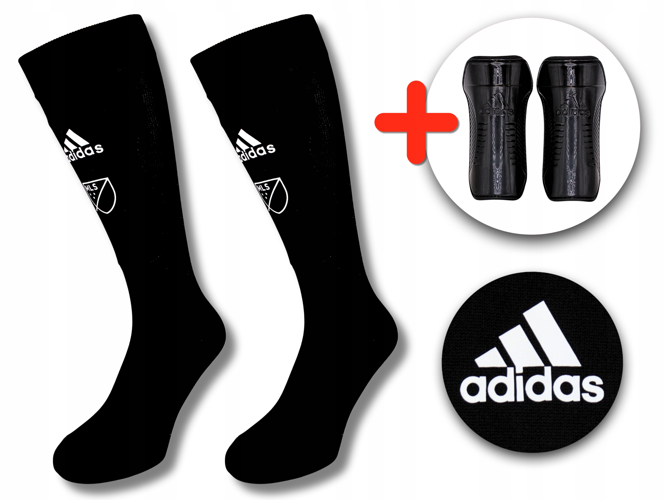 Zestaw getry ochraniacze piłkarskie Adidas Mls dla dzieci| M 120-140 cm
