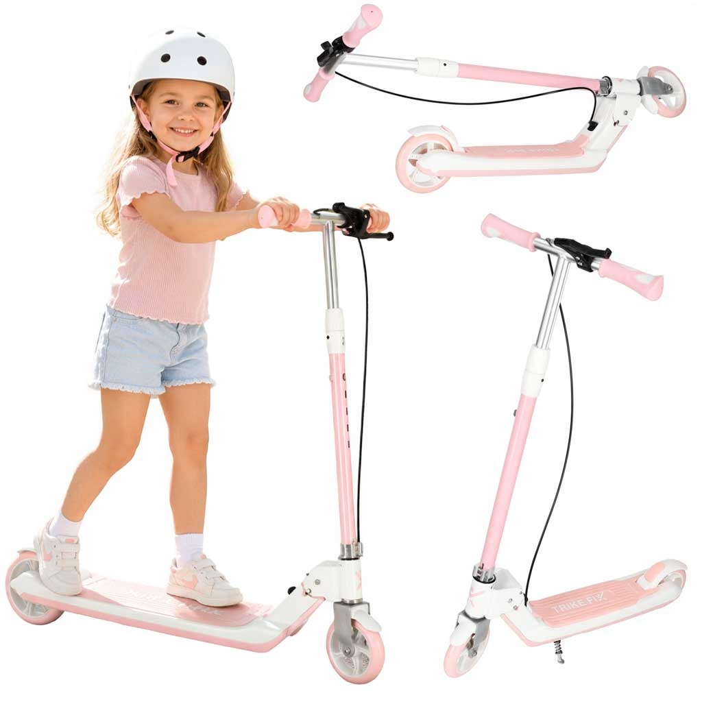 Hulajnoga dla dzieci Trike Fix dwukołowa Led składana podwójne hamulce