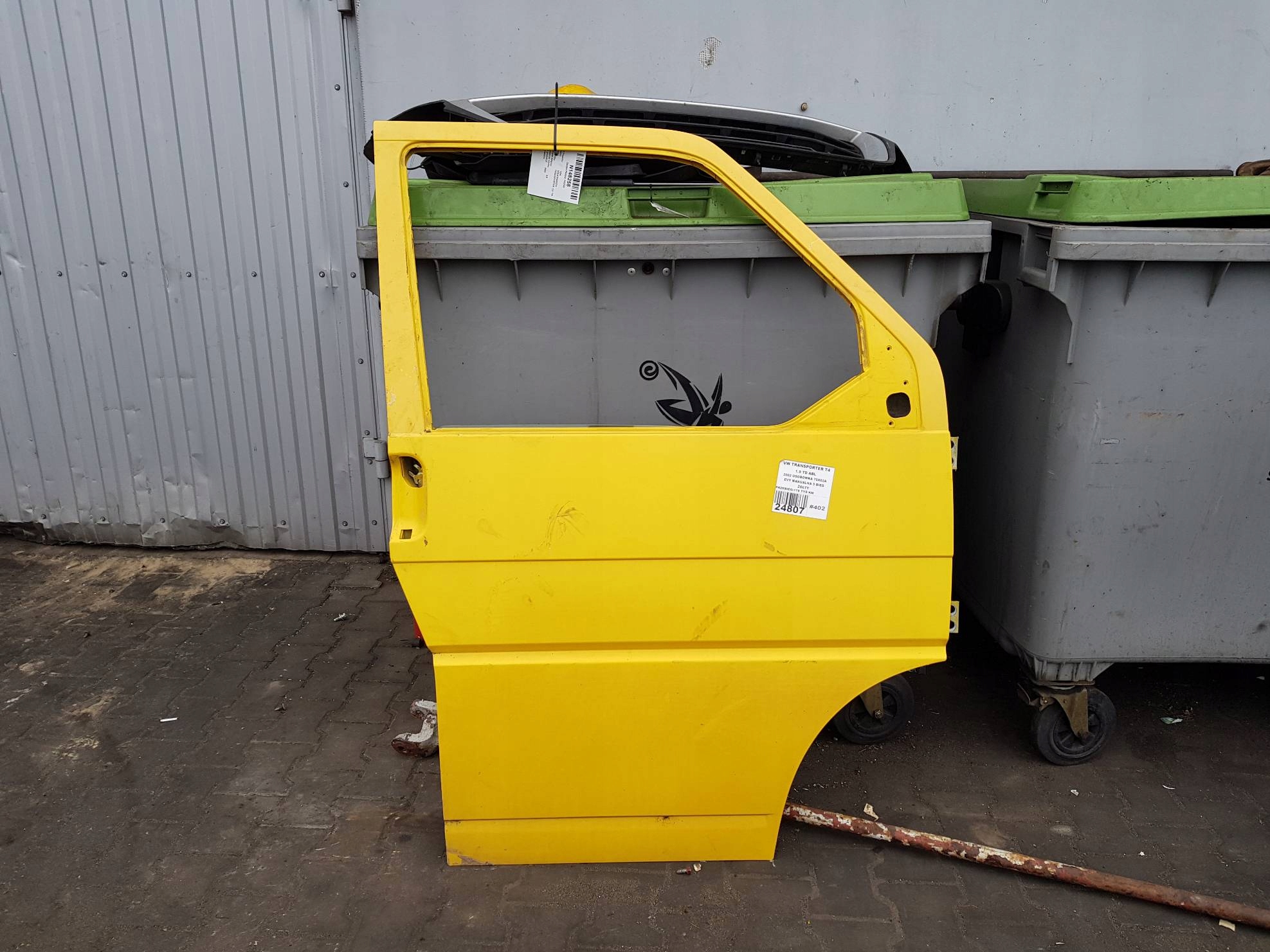 door right front VOLKSWAGEN TRANSPORTER 2,5 TDI