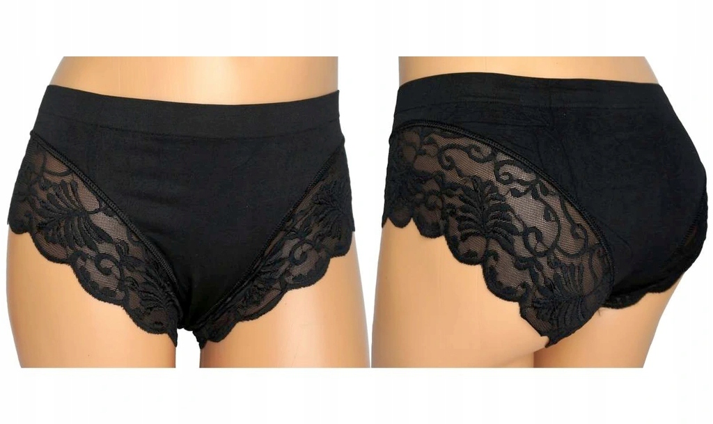 

Majtki Figi Damskie Bezszwowe Z Miekką Koronką