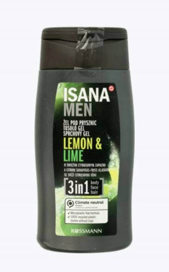 

Isana Men Lemon Lime żel 3w1 żel pod prysznic
