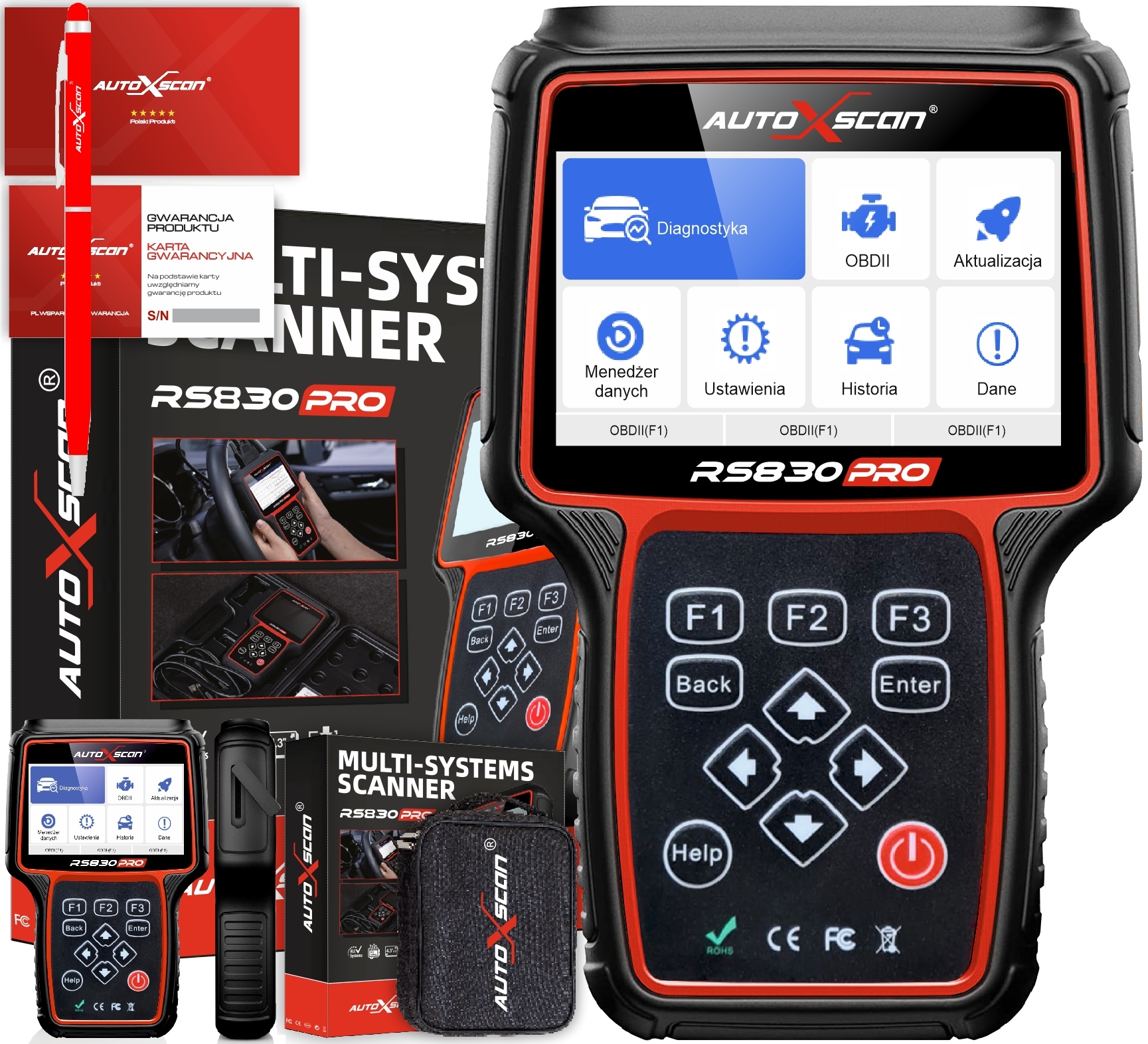 TESTER DIAGNOSTYCZNY RS830Pro WERSJA FULL 35 GRUP