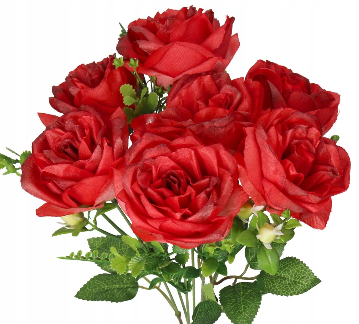 SZTUCZNE KWIATY JAK ŻYWE ROŚLINY RÓŻA RÓŻE BUKIET