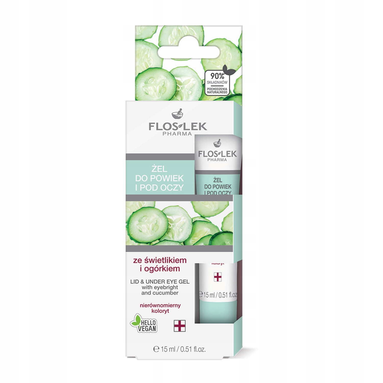 FLOSLEK ŻEL P/OCZY 15ML ŚWIETLIK OGÓREK Marka Flos-Lek