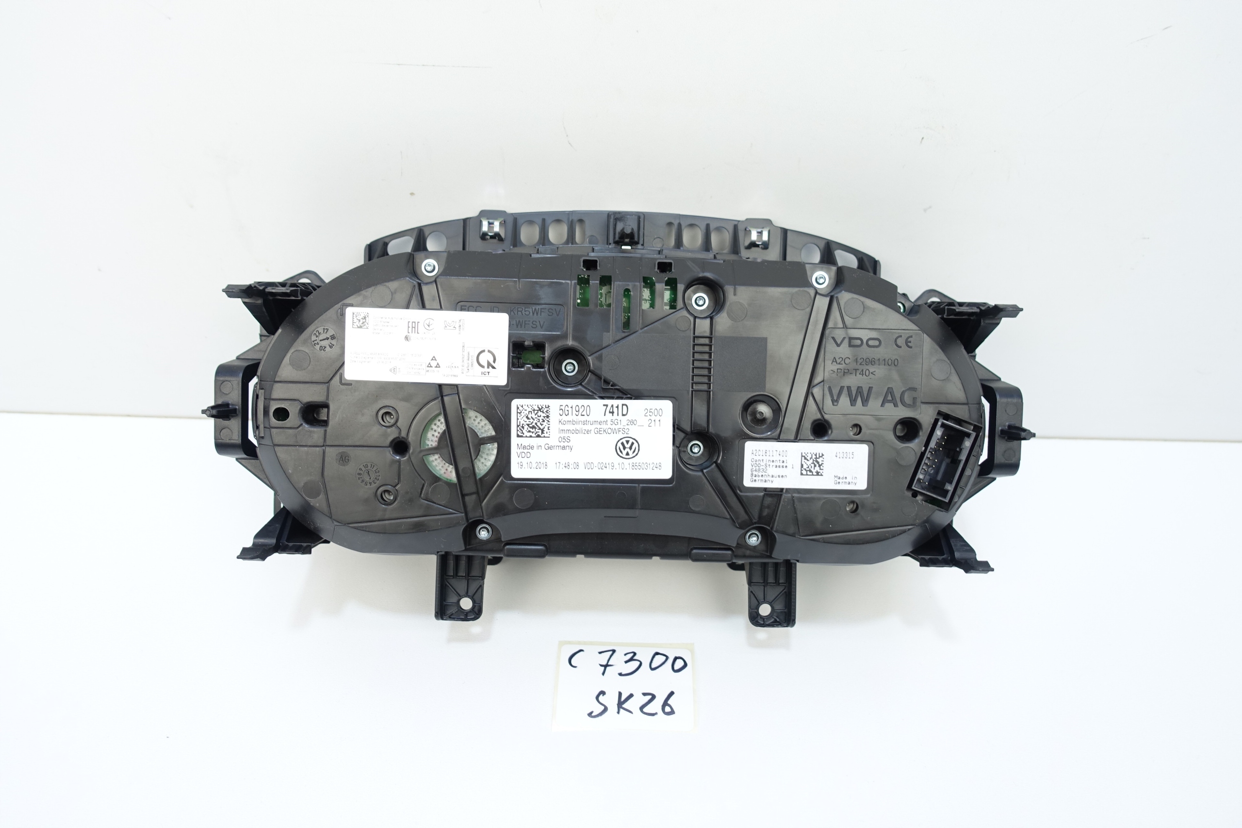 dials dials VW GOLF VII 7 32472KM 5G1920741D