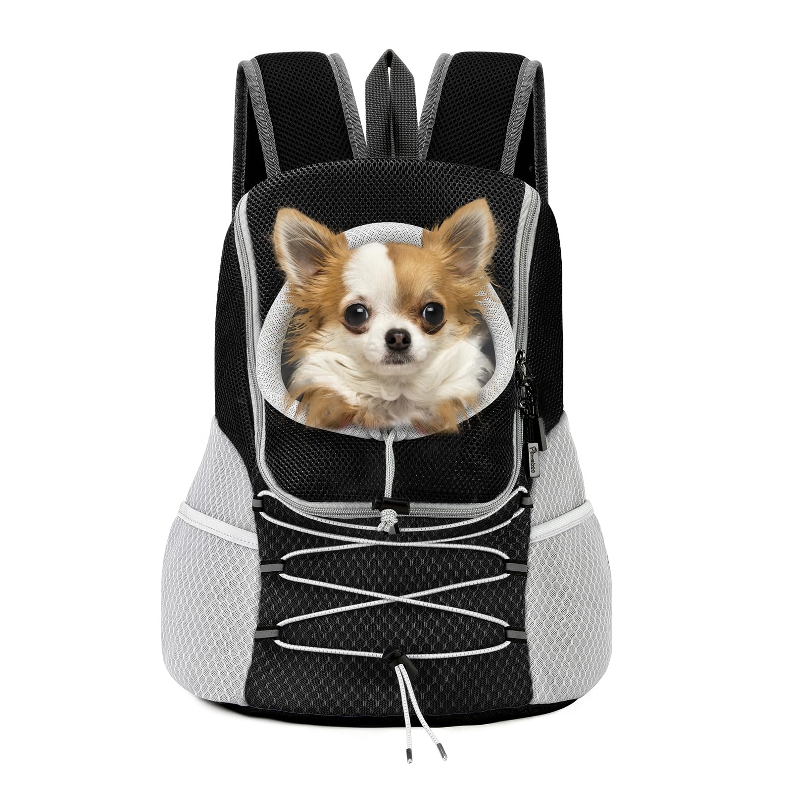 Levně Pawaboo Batoh pro malé a střední psy a kočky Černý M