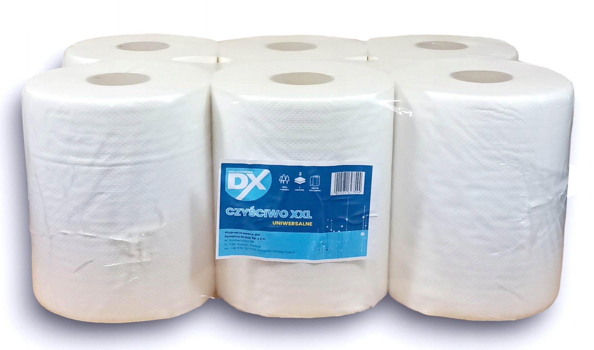 Levně Čisticí Utěrka papír Celulózový XXL Zásoba 3180 listů sada 6 rolí