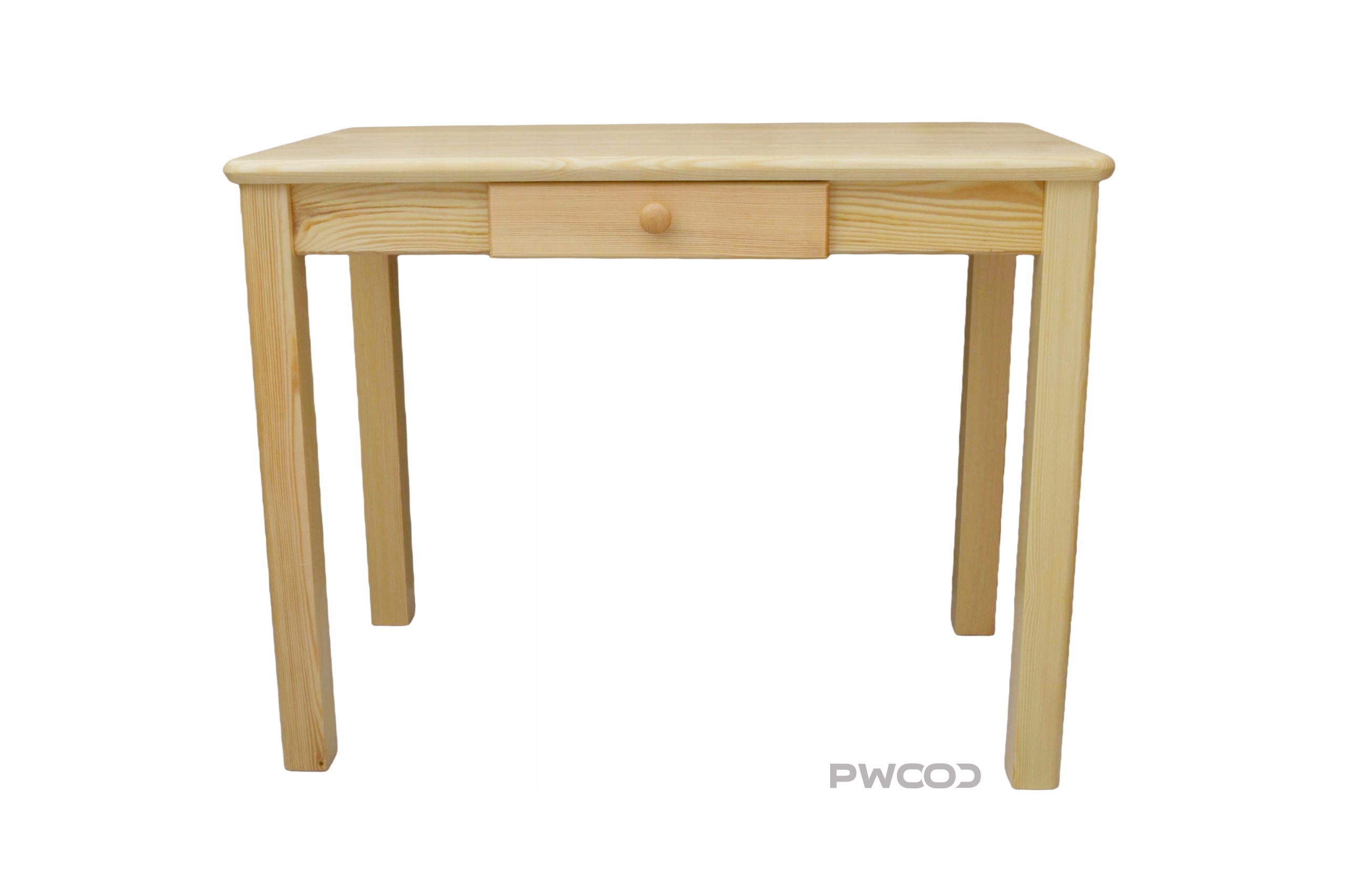 Dřevěný Stůl šuplík, barva borovice 80x60 cm