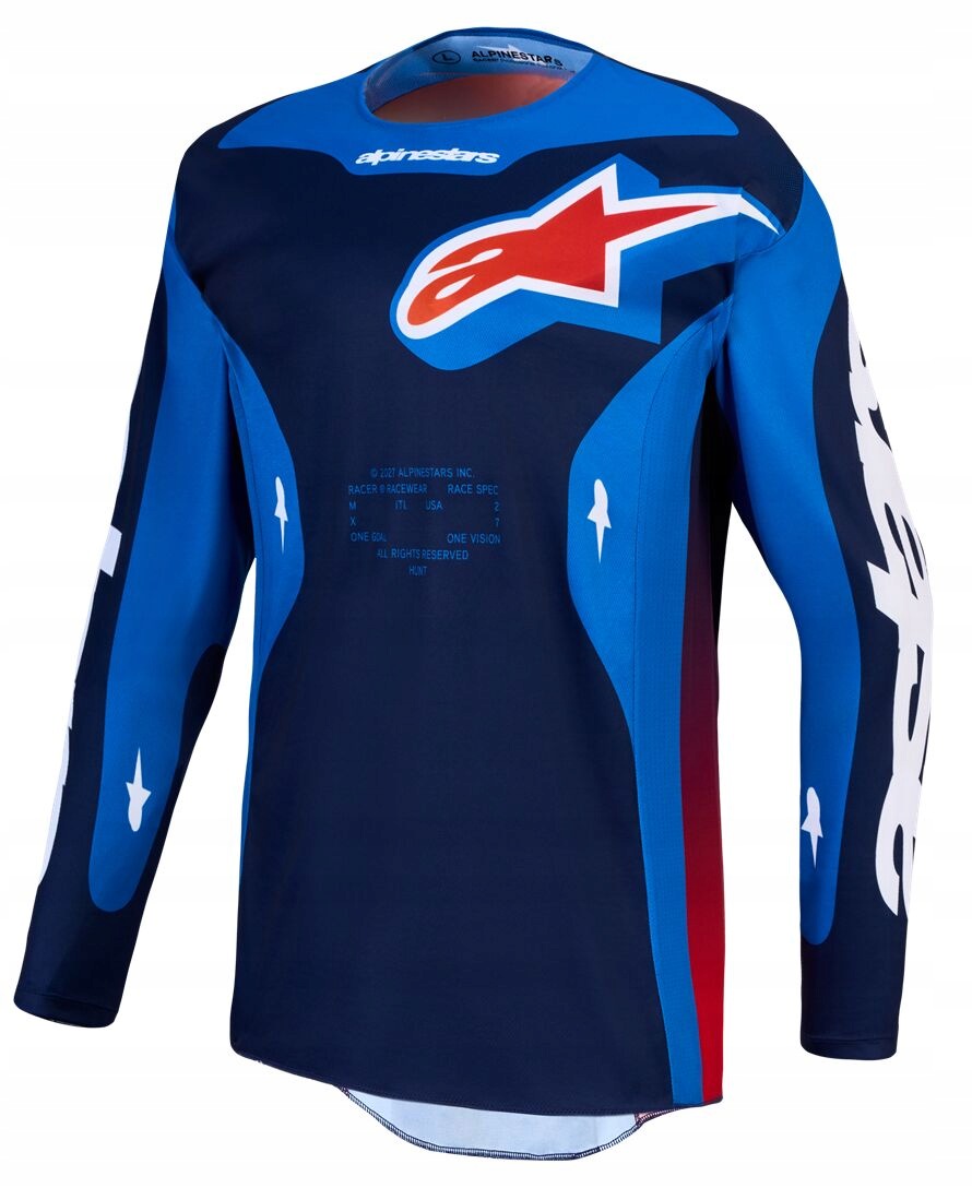Mikina Na Crossa Quada Alpinestars Racer Hunt Bl/rd (L) 3760727-7344-L