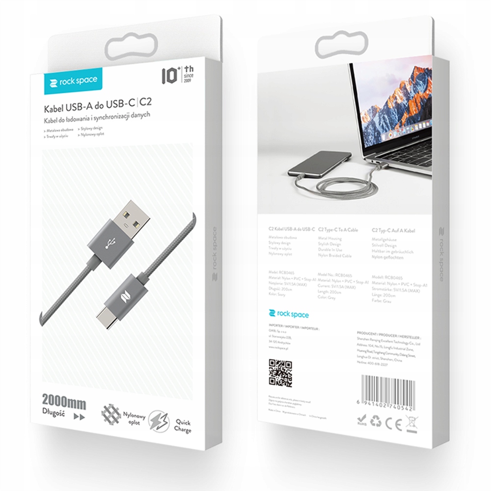 

Kabel Usb-c Rock Ładowarka Samsung Galaxy A50 A51