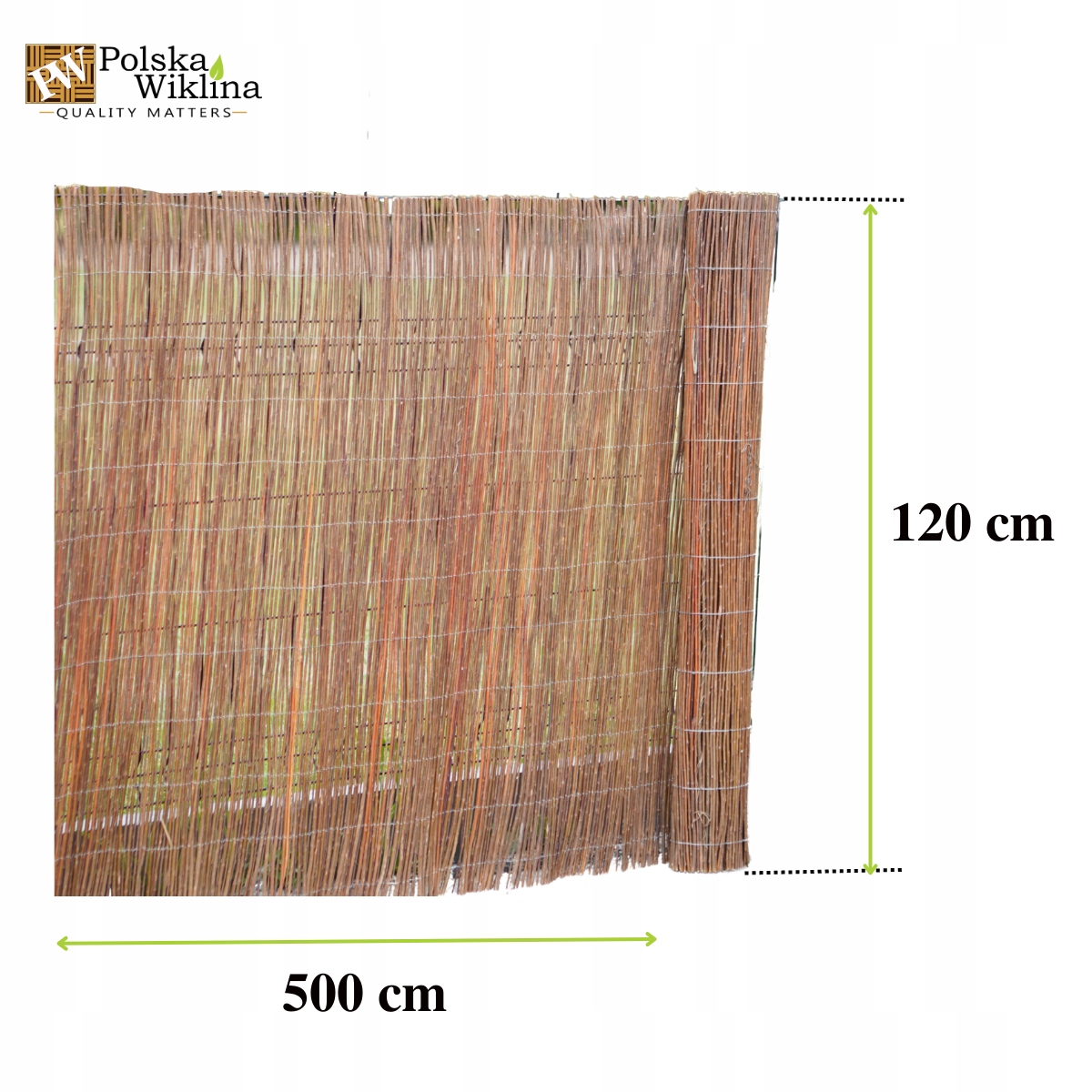 

Mata wiklinowa 120x500 osłona balkon ogród taras