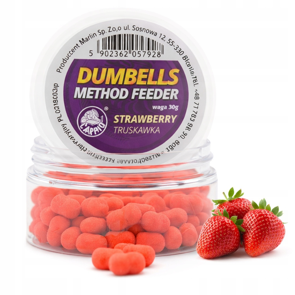 Dumbells Carpio 30g Truskawka Wafters 8mm