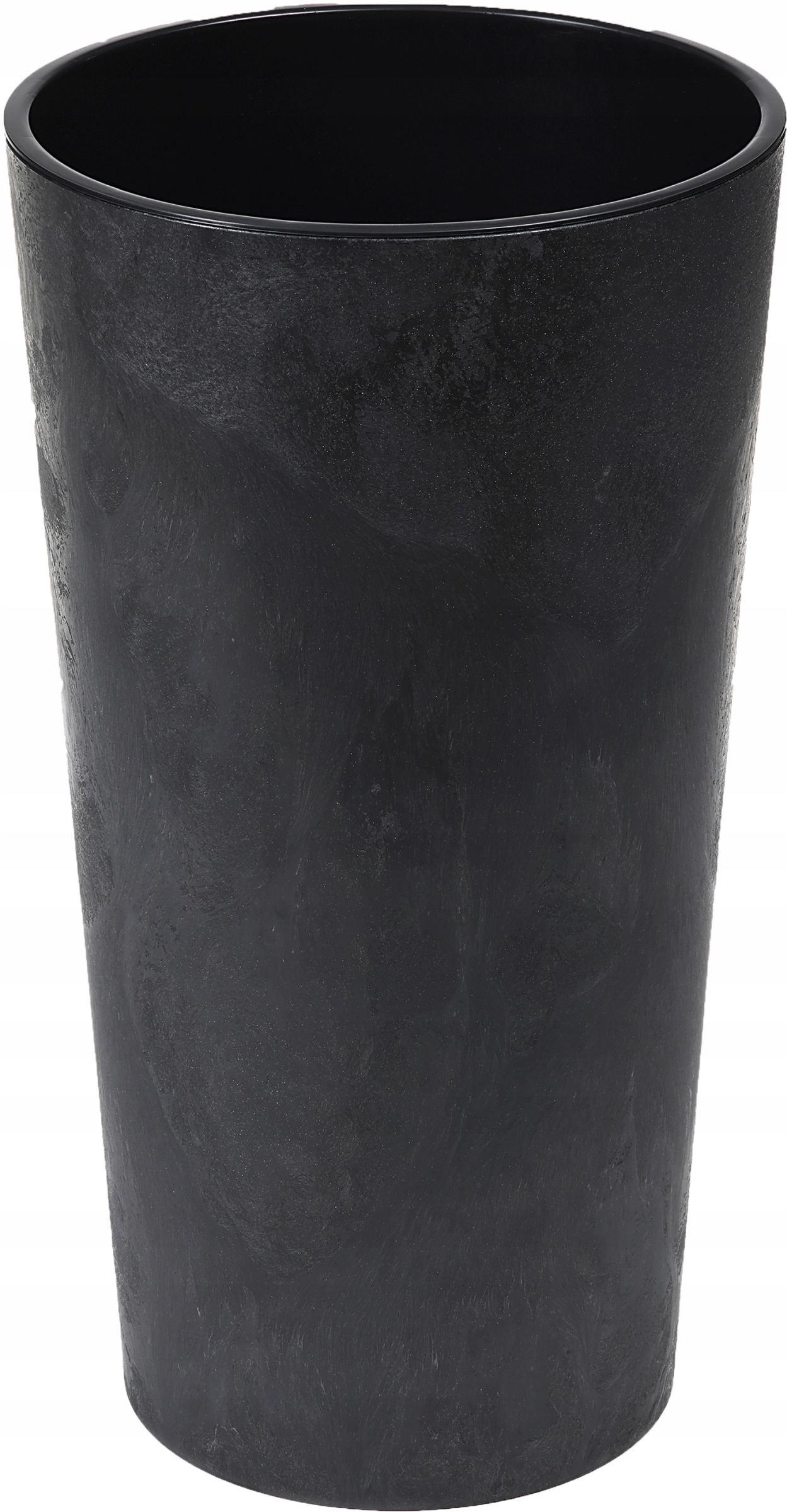 Doniczka LILIA efekt betonu + wkład 30 h57 - Czarny Beton Marka Lamela