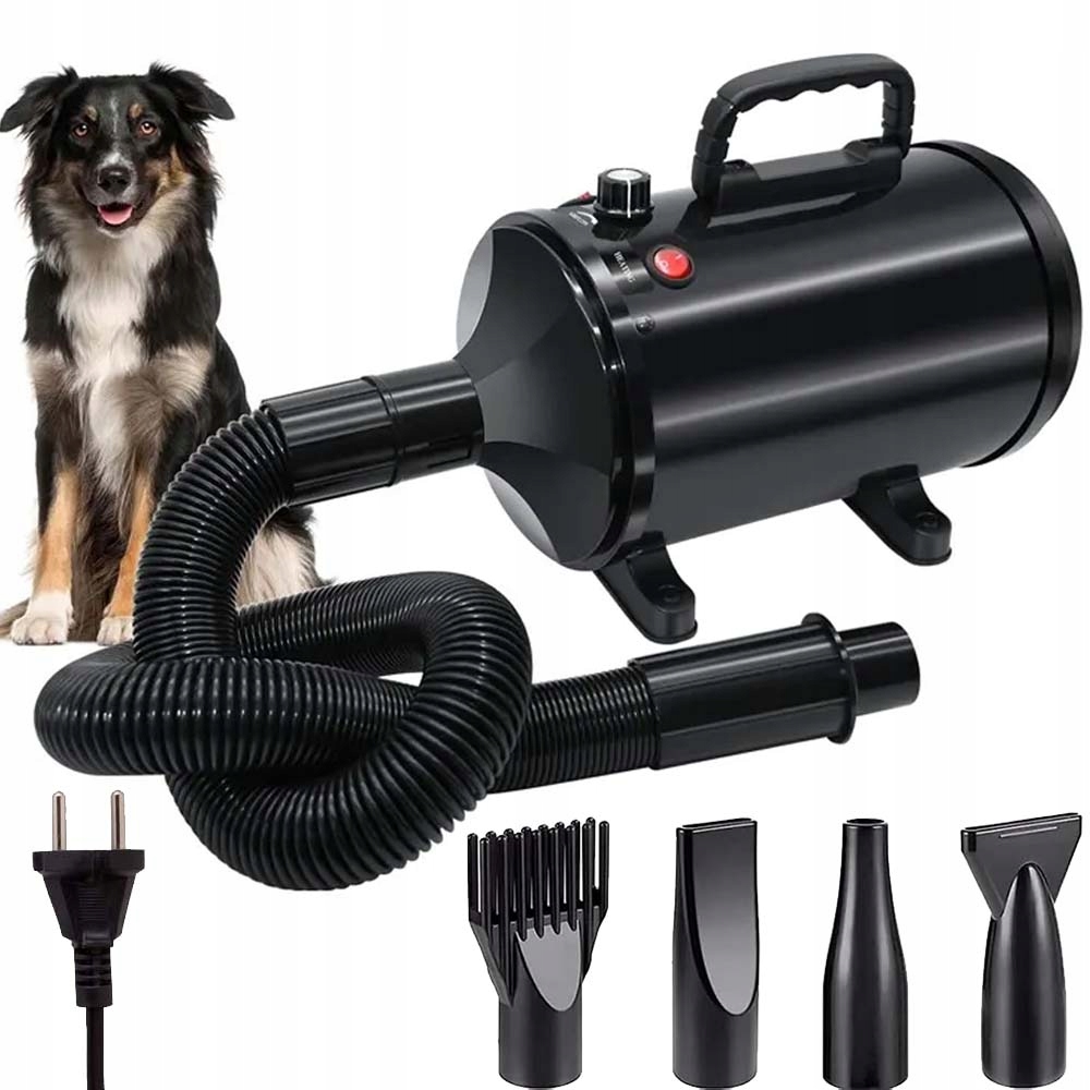 Suszarka Groomerska Dla Zwierząt Mocy Bezstopniowa Regulacja Z 4 Dyszą