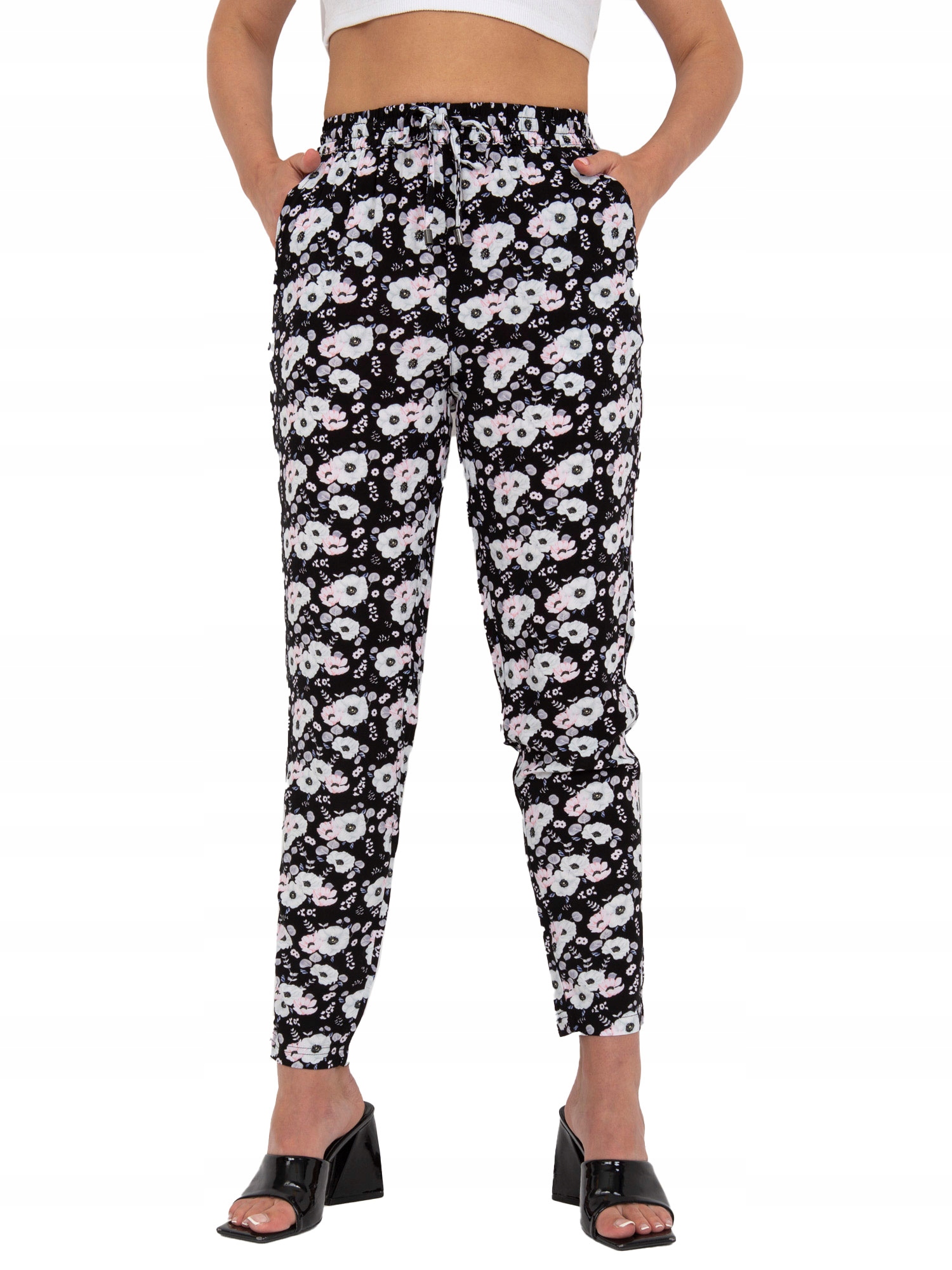 

Letnie Proste Spodnie damskie w print - Xs