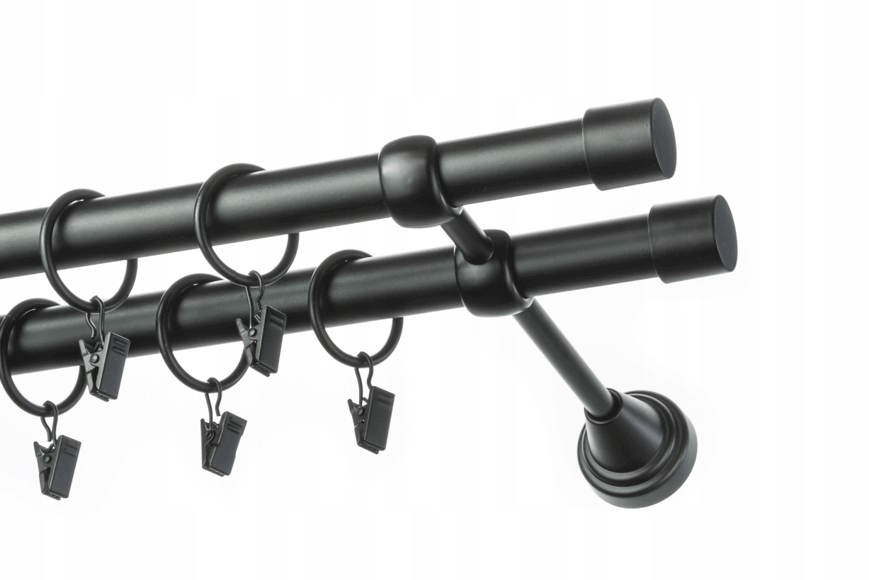 

Karnisz Basic Karnisze Metal Podwójny 160cm