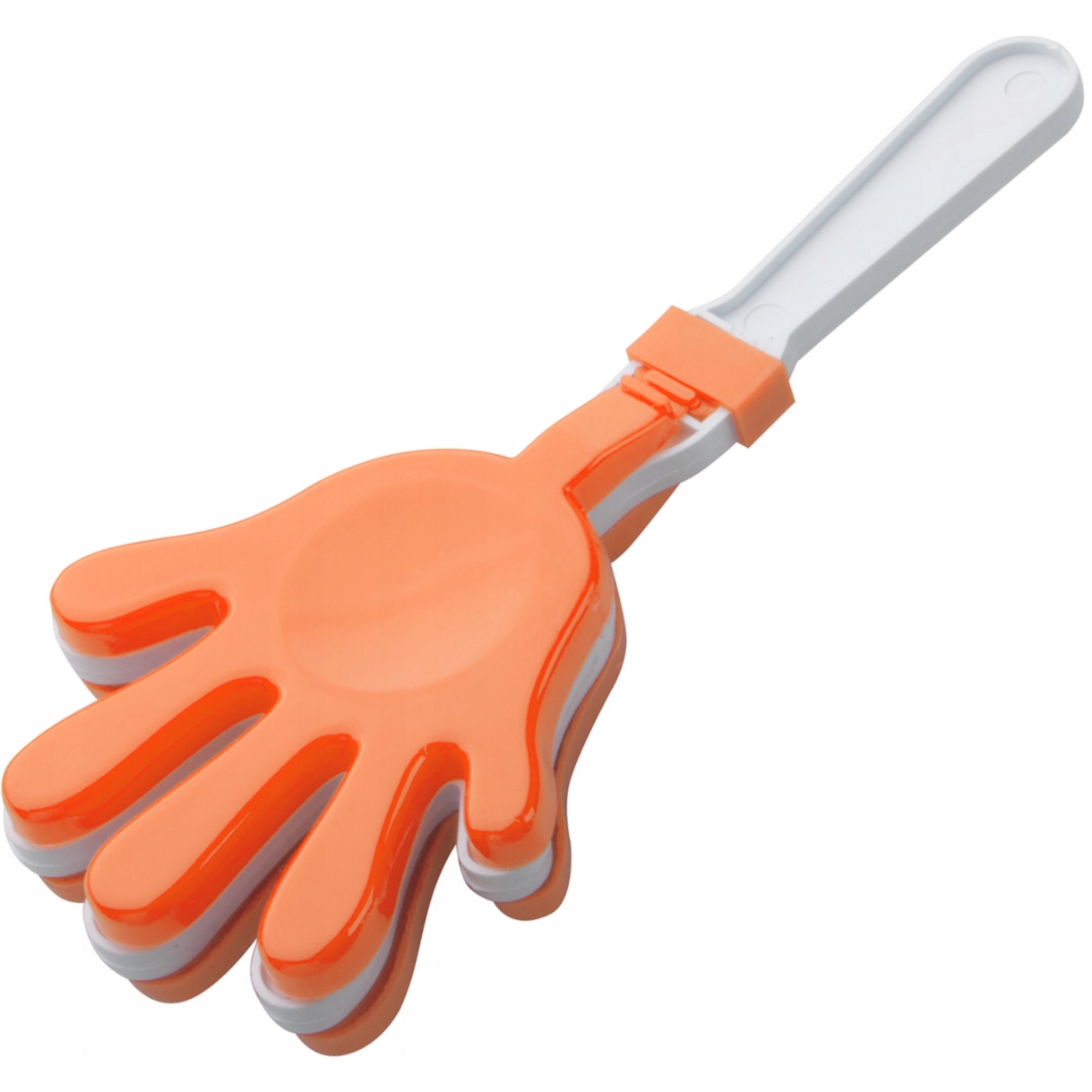 

Klaskacz Kibica kołatka Łapka biało-pomarańczowa