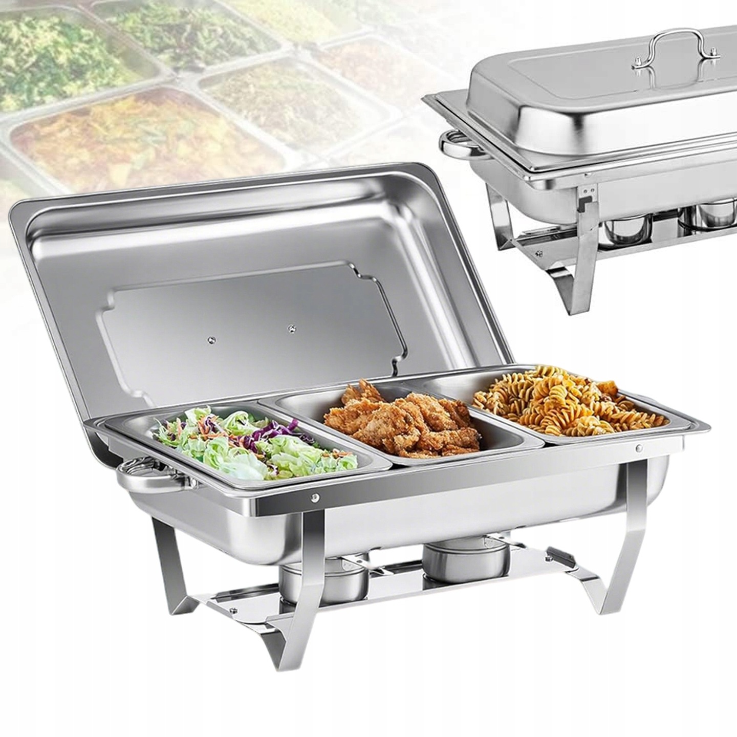 Gastronomický Ohřívač Gn 1/3 Pro Pokrmy 9 L Nerezová Ocel Ohřívač