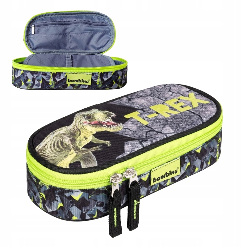 BAMBINO PIÓRNIK SZKOLNY OWAL SASZETKA DO SZKOŁY PRZEDSZKOLA T-REX DINOZAUR