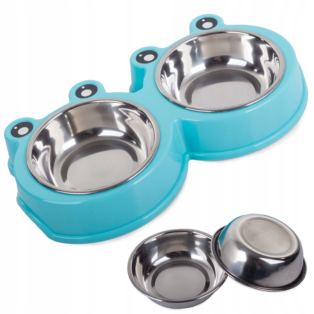 

Miska Podwójna Dla Psa Kota Metalowa 0,175L x 2